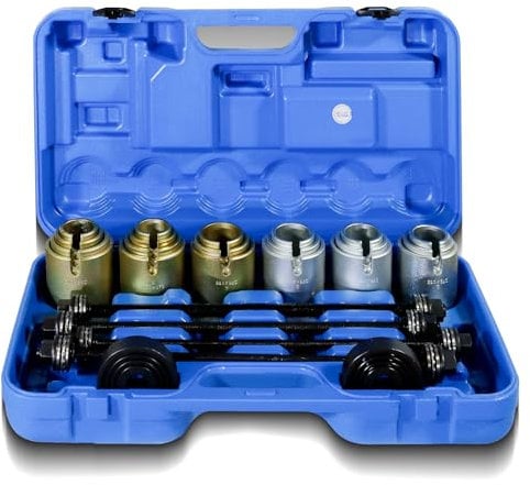 CCLIFE 26 Pezzi Estrattori Cuscinetti Boccole Auto per Tiranti Pressa Bush Strumento di Montaggio Smontare Estrattore per Cuscinetti Ruota
