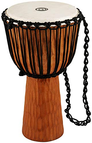 Meinl Percussion Rope Nile Djembe - Sehr große Handtrommel - Mit Ziegenfell - Durchmesser 13 Zoll - Mahagoni, Natur (HDJ4-XL)