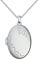 Medaillon oval groß Silber 925 Luxus Etui Amulett antik Vintage (Medalion, Medallion) Damen Hals-Kette zum Öffnen antik, aufklappen Anhänger aufklappbar mit Kette für Foto Kette FF103 SS92545