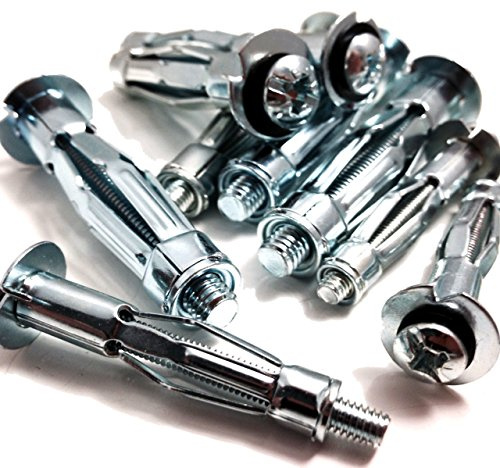 TIMco Metal Cavity Anchors - Screw Size: M5 x 45mm - Anchor Length: 37mm - Grip Board Thickness: 6-13mm - 50037CA Pack of: 100