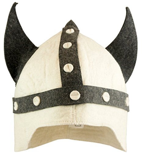 Chapeau de sauna - Modèle Germanius (clair) - 100 % coton - Bonnet de sauna en feutre pour femmes et hommes