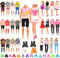 Miunana 24 Accesorios Seleccionadas para 11.5 Pulgada 30CM Muñeca Y 12 Pulgada Muñecas: 6 Trajes + 4 Zapatos para Chico + 3 Trajes + 3 Pantalones + 3 Vestidos + 5 Zapatos para Chica