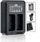 BLN-1 USB Dual Battery Charger Adapter for Olympus OM-D E-M1, E-M5, E-M5 Mark II, E-P5, PEN-F Digital Camera for Olympus BLN-1 Battery