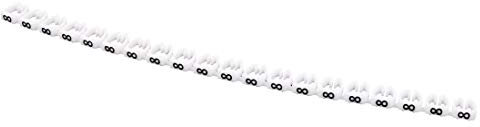 N/A 20 Pcs Letters 8 Cable Network Labels Markers White for 6.0-10.0mm Diameter Wire