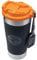 Klein Tools (KLEBE) 55580 Stainless Steel Tumbler with Flip-top Lid, Insulated 20 oz. Tradesman's Double Wall Vacuum Mug, Slip-resistant Sleeve, Black/Orange