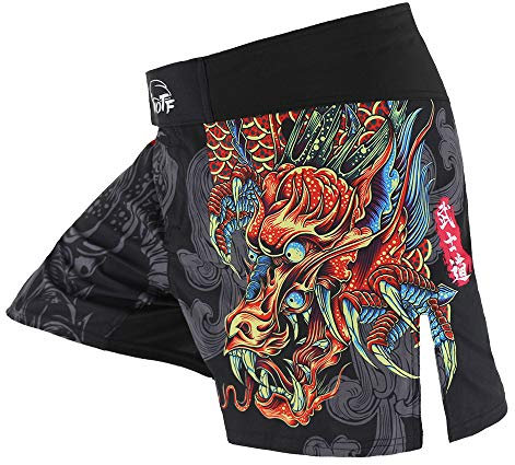 SUOTF MMA Shorts für Herren, Kampfshorts, BJJ Boxhose für Herren, Grappling, Suodk3, Klein