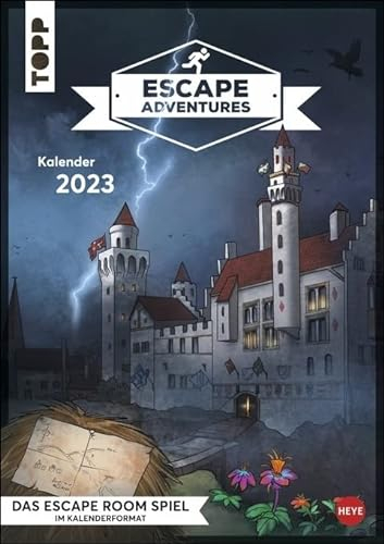 Escape Adventures - Wochenplaner 2023 - Heye-Verlag - Wandkalender - 25 cm x 35,5 cm