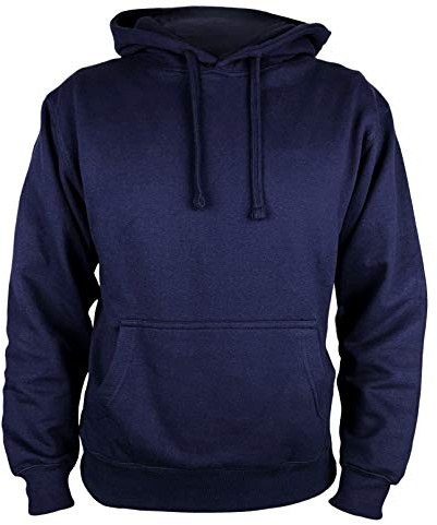 Vasego|Mens Plain long sleeve Hoodie Fleece Pull-Over|Soft and comfy Adult Top Sweatshirt Hoodies|Work and longe wear | Uni-Sex |