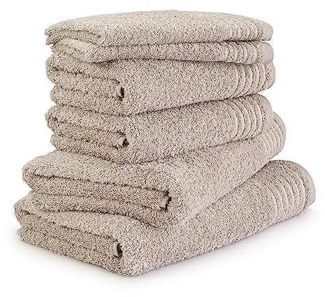 Möve Handtuchset New Classic 6-TLG Handtücher - 2X 30x50 cm + 2X 50x100 cm + 2x67x140 cm, 100% Baumwolle,