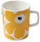 Keramiktasse im nordischen Stil, finnischer Stil, 250 ml, für Paare, Frühstück, Kaffee und Milch, Gelb