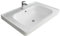Alpenberger Waschbecken 65 cm Breit | Gäste WC & Badezimmer | Waschtisch Eckig | Hängewaschbecken Wandmontage | Handwaschbecken mit Nano | Bathroom Sink für Moderne Waschplätze