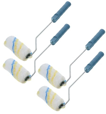 UPKOCH Maler Roller Farbroller Mit Pinsel Eckenreparaturwerkzeug Malwerkzeug Für Innen Und Außenputz Fusselfrei Und Langlebig