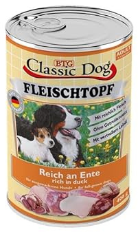 Classic Dog Adult Fleischtopf Pur Reich an Ente | 6X 400g