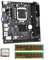 Socueny - Placa base de escritorio ITX H61 + I3-3240 + 2 x 8 GB DDR3 1600 MHz RAM CPU LGA 1155 soporta hasta 16 GB de RAM ranuras para tarjetas de red 100 MB Durable Instalación fácil