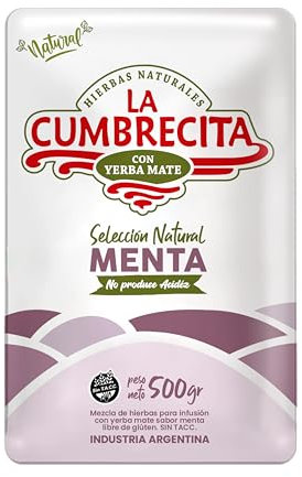 LA CUMBRECITA - Yerba compuesta con yerba mate sabor menta - 500g