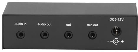 Amplificateur Stéréo, Amplificateur de Casque, Micro à Condensateur Dynamique, Ampli de Casque, Platine Phono, Préampli Phonographe, Bouton Indépendant DC5-12 V