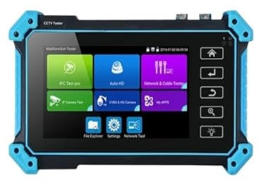KOULEER CCTV-Tester, CCTV-Monitortester, 4K CCTV Monitor Tester IPC5200C IP Kamera Tester Analog CCTV Video Überwachung Tester CCTV IP PoE RJ45 TDR Kabel Test PoE-Netzwerktools(IPC-5200 Plus)