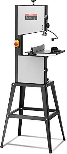 VEVOR Troncatrice a Nastro da Banco con Supporto 245 mm 2 Velocità 506/920 giri/min 370 W Altezza Taglio 160 mm Lunghezza Lama 1832 mm, Troncatrice per Lavorazione di Legno, Alluminio, Plastica