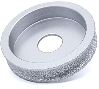 Disques de coupe diamantés pour meuleuse d'angle , Meule diamantée brasée sous vide, fraise diamantée à nez arrondi, meule de profilage for pierre, granit, bord abrasif, 25 mm(10mm)