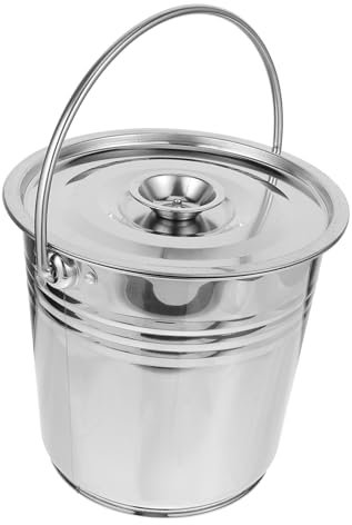 CANIGHT Feuerstelle Aschebehälter Mit Deckel Tragbare Feuerstelle Robust Für Garten Grill Und Kamin Für Einfache Ascheentsorgung Und