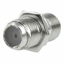 Brightium Conector antena F doble hembra, ideal para conexiones de televisión y sistemas de audio.
