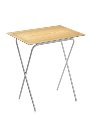 DON HIERRO ADA-Pin Mesa plegable con bandeja extraíble, pequeña mesa auxiliar plegable para cocina, camping, terraza, jardín, jardín,