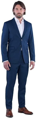 SANDER STELLAN Herren Anzug Business Anzug Slim-Fit 2-teilig Sakko & Anzughose
