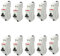 ABB Lot de 10 disjoncteurs automatiques Ph+N raccordement Rapide 10A-4,5Ka