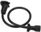 Rallonge de Remorque à 7 Voies avec Prise Mâle à Double Broche de 3 Pieds pour RV et Ligne de Connexion,Adaptateur de Câblage de Remorque