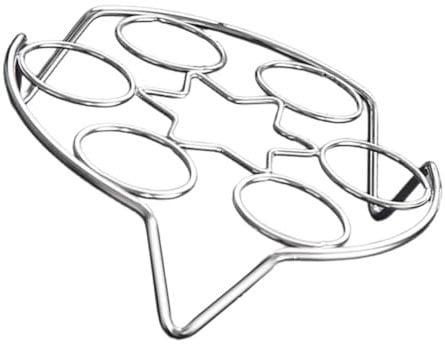 Didiseaon Stainless Steel Egg Rack Steam Cooker Canning Rack Round Cooling Racks Egg Rings for Griddle Pan Lid Air Fryer Racks Stand for Air Fryer Eggs Steam Rack Churner Trays Ninja Silver