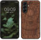 kwmobile Hülle kompatibel mit Samsung Galaxy A56 5G Hülle - Holz Case - Handy Cover - TPU Handyhülle in Dunkelbraun Indische Sonne