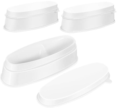 LIFKOME Nail Dipping Powder Holder Tray 3pcs French Style Manicure Accessories Diy Nail Art Tool Storage for Salon and Home Use