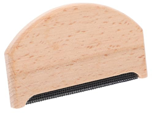 LIGIGWASH Removedor de Pelusa Portátil de Madera con Peine Cepillo Limpiador Integrado para Suéteres y Ropa Elimina Eficazmente Pelusas y Bolitas Herramienta Duradera para Mantenimiento de