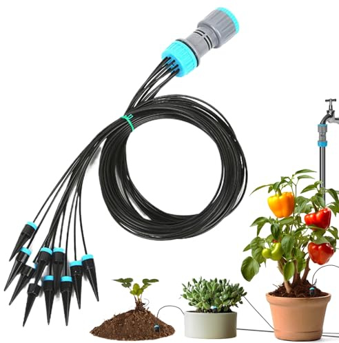 Système d'Irrigation pour Jardin | 10 Buses à Raccord Rapide,Kit Système D'arrosage Automatique Pour Jardin | Pour Pelouse Cour Serre En Pot Fleurs Et Gazon