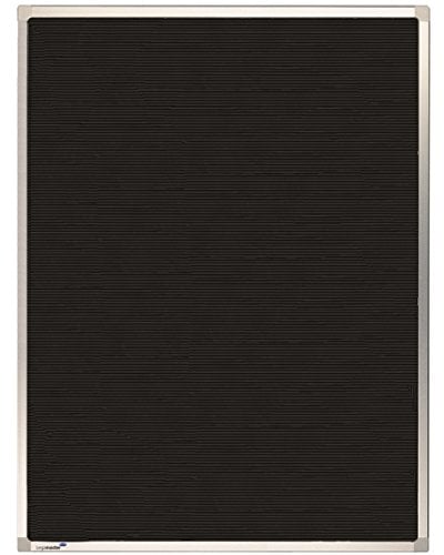 Legamaster PREMIUM Rillentafel 60x40cm - hochwertiges Letterboard - schwarze Tafeloberfläche mit Gummiriffelung - Aluminiumrahmen mit Kunststoffecken - Wandmontage
