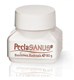 PeclaSANUS Basisches Badesalz für Basenbäder, Basensalz, Badezusatz, Ruck, 80 g
