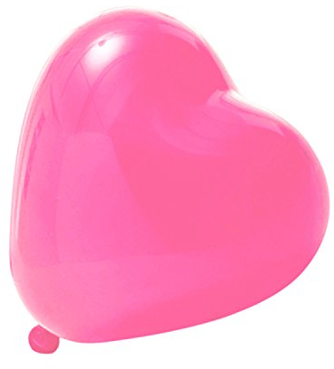 logei® 100St Herz-Luftballons Liebe Herz Luftballons Herzballons Ballons Deko für Valentinstag, Verlobung, Hochzeit, Rosa