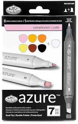 Royal & Langnickel Brush Azure Marker Set 7/Package - Complexion Colours RM-907CMP
