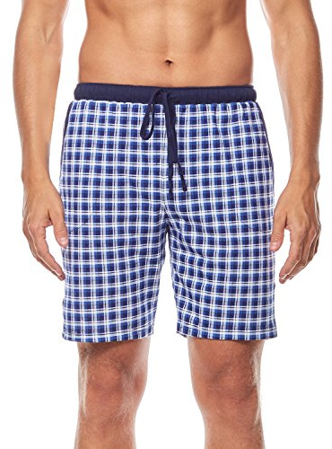 Timone Herren Schlafanzughose Kurz TI30-114 (Karierrt (2074/03), XL)