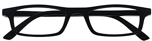 OPULIZE The Reading Glasses Company Black Lightweight Readers Designer Style Mens Womens Spring Hinges R17-1 +1.00