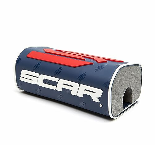 SCAR Lenkerpolster Lenker ohne Mittelstrebe moto cross quad dirt bike Enduro - Dunkelblau