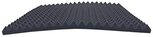 Pyramiden Schaumstoff Akustikschaumstoff Raum Akustik Schall Dämmung Schutz Anthrazit/Schwarz ca. 99 x 49 x 3 cm