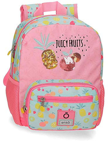 Enso Juicy Fruits, Mochila Pequeña Niñas, Multicolor, 23x28x10 Cms