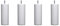 Someo 4 Pieds cylindriques Bois Blanc 25 cm
