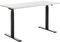 Topstar höhenverstellbarer Schreibtisch E-Table Holz 140x60 schwarz/weiß