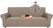 Ystyle Housse Canapé 4 Places avec Accoudoirs, Housse Canape Extensible, Protege Canape Universelle, Housses pour Meubles Protection pour Chiens et Chats, Moderne Housse Fauteuil, Sand