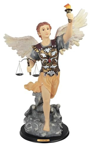 ICE ARMOR 61 cm H Erzengel Uriel Statue Engel der Weisheit Heilige Figur Religiöse Dekoration