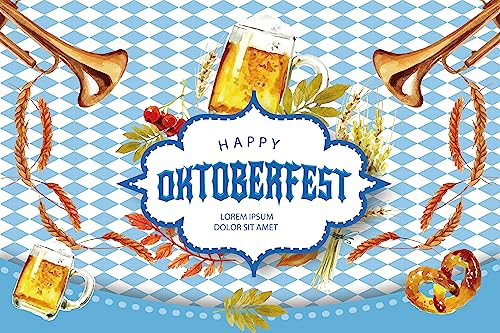 Oktoberfest Hintergrund Deko Aufhängen Dekoramadan Kareem Banner Bier Party Accessoires Favor Bayrische Dekoration Bayern Girlande Farbmix Blau