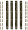 Moicstiy 4 PCS Antique Bronze Long Folding Hinge Wooden Box Gift Hinge Piano Hinges for Cabinet Door Gate Hings, with Screw