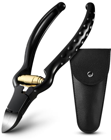 FVION Coupe-Ongles pour Ongles des Orteils, Pince Coupe Ongles de Précision Épais à Long Manche en Acier Inoxydable, Pince à Ongle Professionnel pour les Personnes âgées
